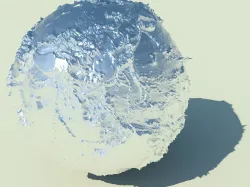 The earth model ---The sea has depth and the mountain has height 3D model