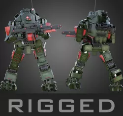 Titanfall Atlas RIGGED 3D model