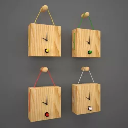 Toiture wall clock  3D model