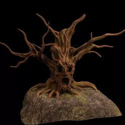 tree fantasy druid 3D model