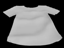 Tshirt lying on the floor and wrinkled men tank top tshirt rack 3D model