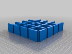 Universal bottle rack interlocking grid