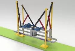 Walking leg mechanism 3D model