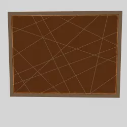 Wall Panel 4 Low-poly  3D model
