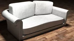 White Sofa 3D model