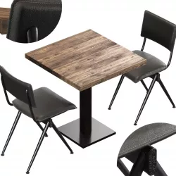 Willow Chair By Duchbone And Wood Table 3D model