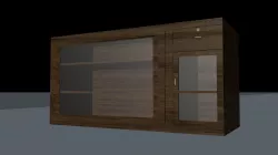 Wooden Showcase 3D model