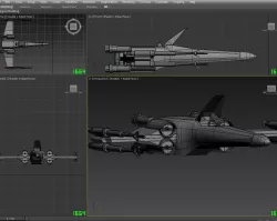 X-Wing Low-poly  3D model