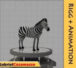 Zebra 3D model