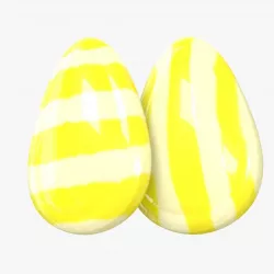 3D Candy Stripe Lemon Drop model 3D model