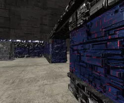 3D Fortress Wall Low-poly  3D model