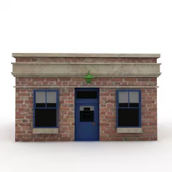3d modal bank 3D model