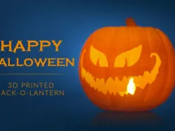 3D Printed Jack-o-Lantern