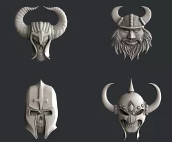 3d STL models for CNC vikings set 3D model