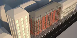 A building in the city 3D model