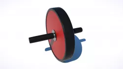 Ab Roller - Gym equipment Low-poly  3D model