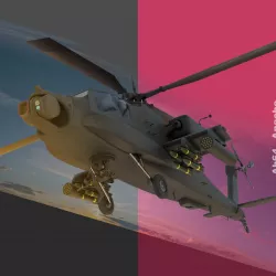 AH64 Apache Helicopter 3D model