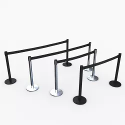 Airport Stanchions 3D model