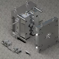 Aluminum injection mold 3D model