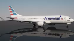 American  Airlines 737 Max-8 3D model