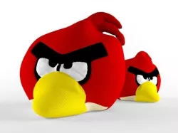Angry Birds Pillow Red 3D model