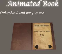Animated Book Low-poly  3D model