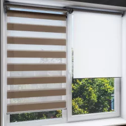 Animated roller blinds with automatic width adjustment 3D model