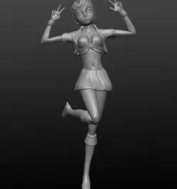 ANIME GIRL POSED 3D model