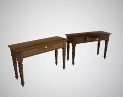 Antique console table Low-poly  3D model