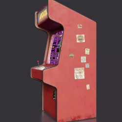 Arcade Machine Low-poly  3D model