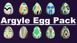 Argyle Eggs Pack Collect Monster Hatching Theme dragon Low-poly  3D model