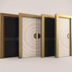 art deco doors 3dmodel 3D model