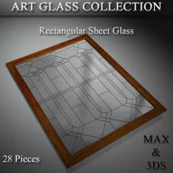 Art Glass Set 01 3D model