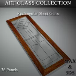 Art Glass Set 09 3D model