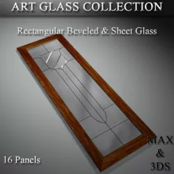 Art Glass Set 10 3D model
