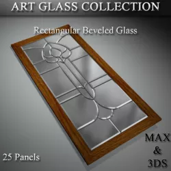 Art Glass Set 12 3D model