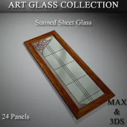 Art Glass Set 14 3D model