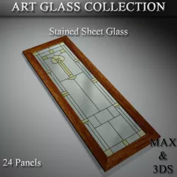 Art Glass Set 15 3D model