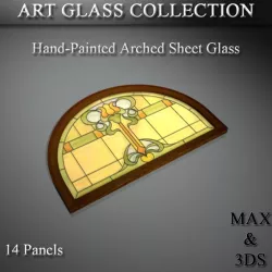 Art Glass Set 18 3D model