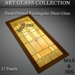Art Glass Set 19 3D model
