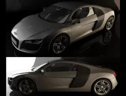 Audi R8 2006 3D model
