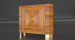 Avalon Rattan Bar 3D model
