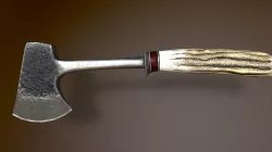 Axe with bone handle Low-poly  3D model