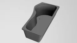 bath1- Bath 1 Low-poly  3D model