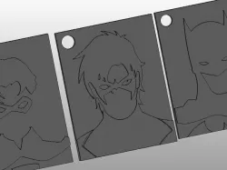 Batman, Nightwing and Robin Keychain