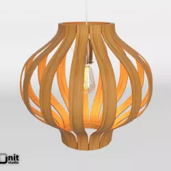 Bentwood Onion Pendant by West Elm  3D model