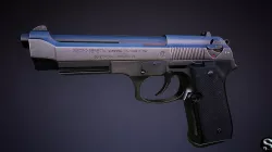 Beretta 92 Low-poly Low-poly  3D model
