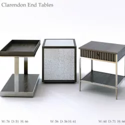 Bernhardt Clarendon End Tables 3D model