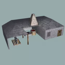 Blacksmith Low-poly  3D model