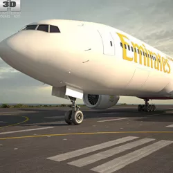 Boeing 777 3D model